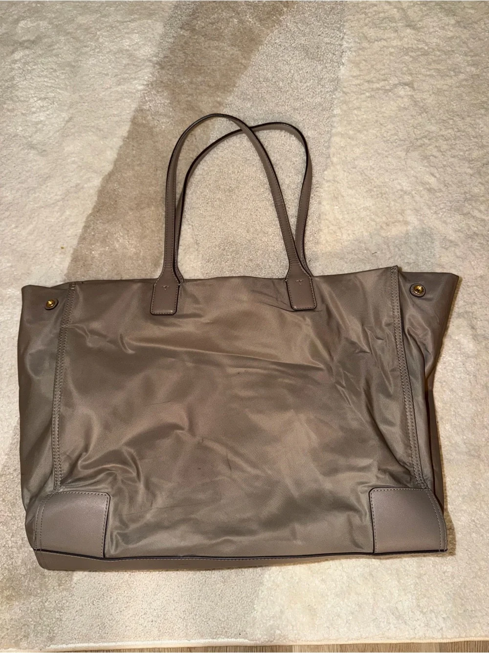 Tory Burch Taupe Nylon Tote